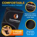 PhysioNatural Foot & Ankle Ice Wrap with 2 Cold Gel Packs  Great for Sprained Ankle, Achilles Tendon Injuries, Plantar Fasciitis, Bursitis & Sore Feet  Cold Therapy Pain Relief (XS-XL)
