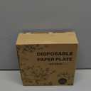 Kochorie 100 Pieces Sage Green Floral Paper Plates 9 Inches Disposable Green Flower Scalloped Plates Vintage Floral Dinner Dessert Decorative Plate for Wedding Baby Shower Birthday Party Supplies