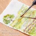 100 Sheets Watercolor Paper 5 x 7inch, 300 GSM Deckled Edge Paper Rough/Textured Handmade Paper for Watercolors, Wedding Invitations, Cards, Crafts