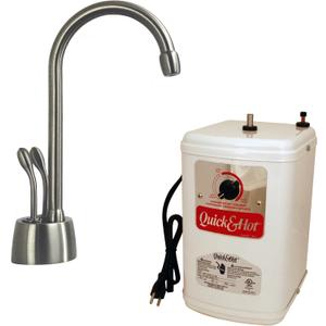 Westbrass A272HFP-20 Develosah 2-Handle Hot and Cold Water Dispenser with Instant Heating Tank, Stainless Steel