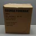 George Foreman 4-Serving Removable Plate Electric Grill and Panini Press, George Tough Non-Stick Coating, Drip Tray Catches Grease, Black
