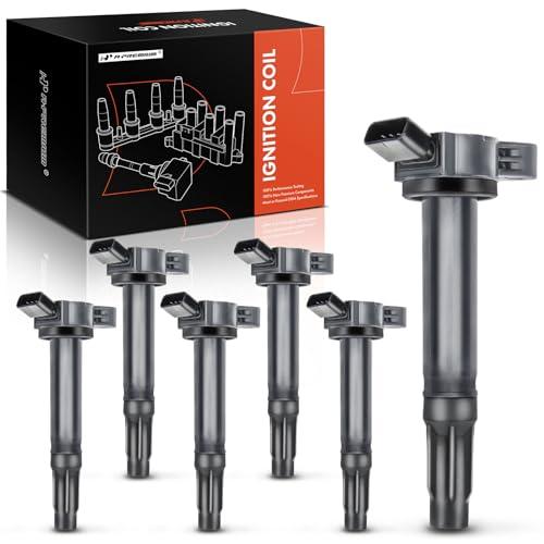 A-Premium 3 PCS Ignition Coil Packs Compatible with Toyota, Lexus & Lotus Vehicles - V6 2.5L 3.5L 4.0L - Camry 4Runner Avalon Highlander RAV4 Tundra Sienna GS350 GS450h IS250 RX350, #90919-A2007, UF487