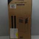 Small Air Conditioner w/ 3 Speeds&3 Modes, Remote, 1100ML Tank Humidifier, 8-Cube Ice Tray, 120 Oscillating, 4 IN 1 Portable Air Conditioners, 7-Color Light, 4H Timer Desk AC Unit for Bedroom