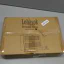 Bread Box for Kitchen Countertop: Bamboo Bread Storage Container for Homemade Bread, 2 Layer Breadbox, Large Bread Keeper Holder, Black