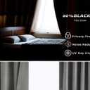 Hillcrest Gray Chenille Velvet Pinch Pleated Blackout Curtains Room Darkening Thermal Insulated Window Drapes 108 Inches for Living Room Bedroom, Back Tab with Hooks 2 Panels,38" W x 108" L x 2