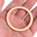 SEWACC 100pcs Wood Frames Flower Decorations Natural Wood Frame Circles for Crafts en Dream Catcher Rings Rings for Crafts DIY Decor Scrapbook Log Chips Dreamcatcher, 5cm