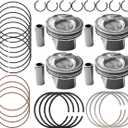 Engine Piston Ring Set, +0.50MM Oversize Piston & Rings Kit Fits for 2014-2018 Hyundai Elantra Tucson Kia Soul Forte Sedan Koup G4NC 2.0L Engine 23041-2E210, 230412E210