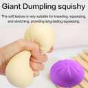 2PCS Dumpling Squishy, Mystery Squishy Dumpling Box, Fidget Toys Adults & Teens,Sensory Stress Ball Squeeze Toys for Stress Relief