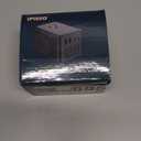 Fast Charging 2 USB A 2 USB C, 220V to 110V Power Converter Adapter Combo International Adapter European Travel Converter C A I G (Black)