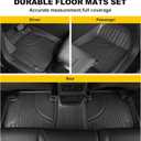 Floor Mats & Cargo Liner Fit for Honda CRV 2023-2025 2026 All Models (Include Hybrid) - Custom Fit All Weather Floor Liners & Trunk Mat (Upper Deck) 2025 CR-V Accessories Full Set Car Mats