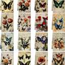 Bencailor 16 Pcs Spring Kitchen Towels Floral Butterfly Hand Dish Towels Vintage Flower Tea Dishcloths for Spring Holiday Kitchen Bathroom Home Decor Gifts, 16 x 24 Inch (Lovely Color)