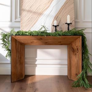 Deluxe 6FT Christmas Garland  Real Touch Norfolk Pine Garland for Mantel, Staircase, Arches, and Holiday Decor, Artificial Greenery (Norfolk Pine Garland, 6Feet)