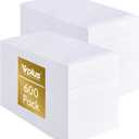 Vplus 600 Pack Paper Napkins Guest Towels Disposable Premium Quality 3-ply Dinner Napkins Disposable Soft, Absorbent, for Kitchen, Wedding, Parties, Dinners or Events(White)