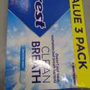 Crest Toothpaste Clean Breath Smooth Mint 3.3oz Pack of 3  Neutralizes Bad Breath, Antibacterial Protection, Fights Cavities, Freshens Breath, Gently Whitens