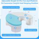 Side Sleeper Pillow With Arm Hole, Adjustable Heights Shoulder Pillow For Side Sleepers, Superior Support Memory Foam Arm Pillow Relieve Rotator Cuff Pain And Arm Numbness, Cooling Pillowcase