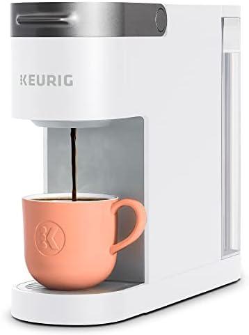 Keurig K-Slim Single Serve K-Cup Pod Coffee Maker, Multistream Technology, 3 Brew Sizes, Slim and Sleek Design, 46oz Removable Reservoir, White