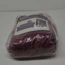 PrinceDeco Velvet Couch Cover Loveseat Covers for 2 Cushion Couch 3 Piece Sofa Covers for Dogs Washable Loveseat Covers Width Up to 72 Inch No Slip Stretch Sofa Slipcover(Medium, Burgundy)