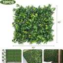 Boshen Artifical Grass Wall Backdrop 12PCS 10"x10" Boxwood Panels Grass Boxwood Hedge Wall Greenery UV Protected Artificial Grass Wall Decor for Party Wedding Backyard Indoor Outdoor