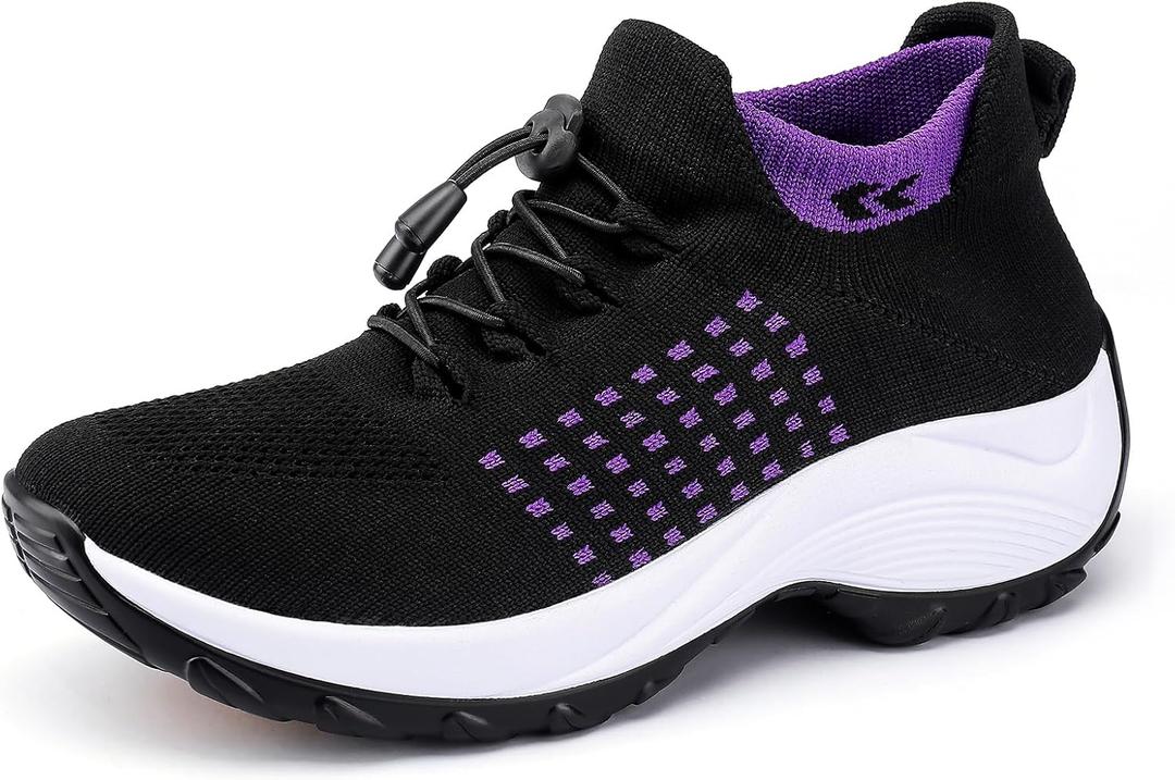 Comfortable Breathable Women Walking Shoes Slip on Trainers Women's Orthopedic Casual Ladies Shoe Thick Bottom 41