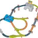 Thomas & Friends Toy Train Tracks Set, Connect & Build Bucket, 34-Piece Expansion Pack for Diecast & Motorized Trains, Age 3+ Years