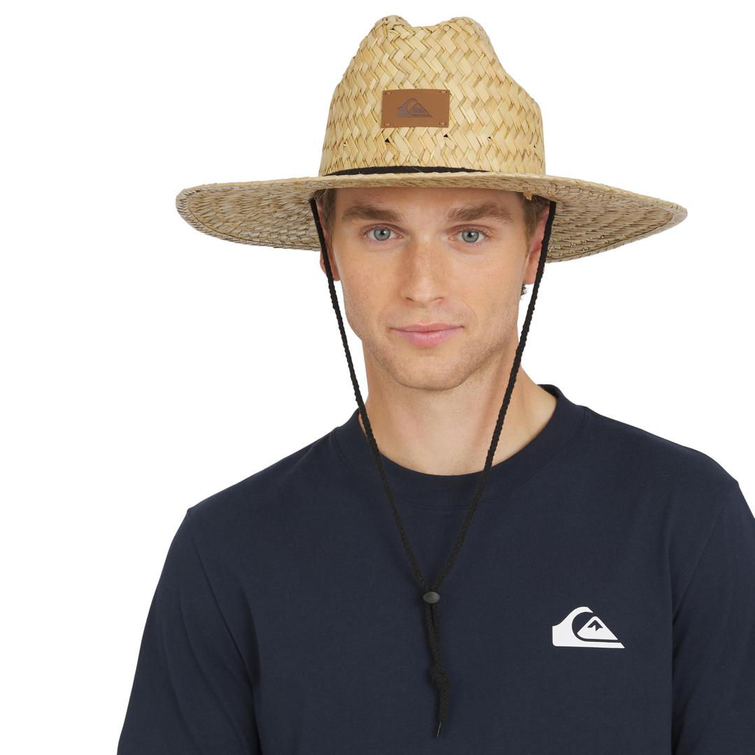 LIOOBO Wide Brim Sun Hat for Men, Casual Straw Beach Cap with Adjustable Strap, UV Protection Sunshade Hat for Outdoor Summer Vacation and Fishing, Size L (58-60cm) Multi
