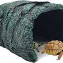 BNOSDM Large Reptile Hideout, Tortoise Hide, Bearded Dragon Hideout Cave Shelter, Resin Turtle Basking Platform, Reptiles Habitat Decor Tank Accessories for Lizards Geckos Snakes Chameleons Frogs