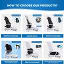 Lumbar Support Pillow for Office Chair Car Lumbar Pillow,Memory Foam Back Cushion with Breathable 3D Mesh Lumbar Support Orthopedic Backrest for Lower Back Pain Relief Ergonomic, LowerBackSupportBlack