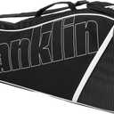 Franklin Sports Tennis Racket Shoulder Travel Bag Case | Court + Practice Gear Storage, Adjustable Padded Strap, Fleece-Lined Valuables Pocket, Ideal for Men + Women, 29" X 4" X 12"