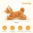 YOUBLEK 19Inch 3 Pounds Dog Weighted Stuffed Animals, Cute Realistic Puppy Stuffed Animal, Sensory Comfort Plush Throw Pillow Toy, Adults Kids Youth Dog Plush Gift