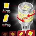 921 912 LED Reverse Light Bulbs Fit for Dodge 2007-2018 Ram 1500 2500 3500 & 2019-2024 Ram 1500 Classic, 6000K White, 600% Brightness with HD Projector Back Up Light Bulb, Pack of 2