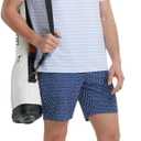 Rouen Men's Polo Shirts Short Sleeve Dry Fit Performance Wicking Moisture Causal Striped Collared Golf Shirts for Men (XXL)