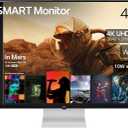 LG Smart Monitor (43SQ700S) -43-Inch 4K UHD(3840x2160) IPS Display, webOS Smart Monitor, ThinQ Home, Magic Remote, USB Type-C, 2X Stereo Speakers, AirPlay 2, Screen Share, Bluetooth,White