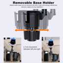 Peastrex Cup Holder Tablet Mount, Ipad Cup Holder Car Mount with Adjustable Arm for Tablet iPhone 3-11in iPad Pro Air Mini, Fire, iPhone 15, Galaxy S24 Z Fold 5