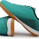 Hawkwell Unisex-Child Athletic Lace Up Boys Girls Indoor Trainer Soccer Shoe (Toddler/Little Kid/Big Kid) (Green)