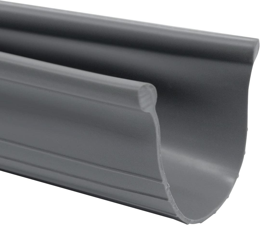 Garage Door Weather Seal - Bottom Seal Bead Type - Grey Vinyl (16')