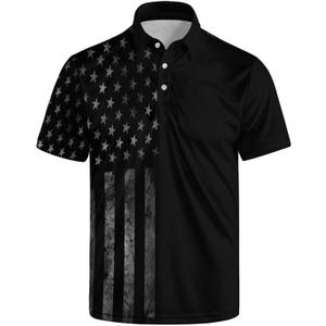 Funny Polo Shirt for Men Golf Shirts Short Sleeve Golf Polos Shirts Summer Shirt Golf Gifts (XX-Large, Black-a3)