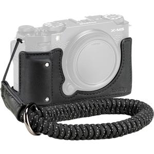 SMALLRIG X-M5 Leather Half Case Kit for FUJIFILM X-M5, Including Leather Half Case, Wrist Strap, Genuine Leather Material, Portable and Protecting (Black) - 4879
