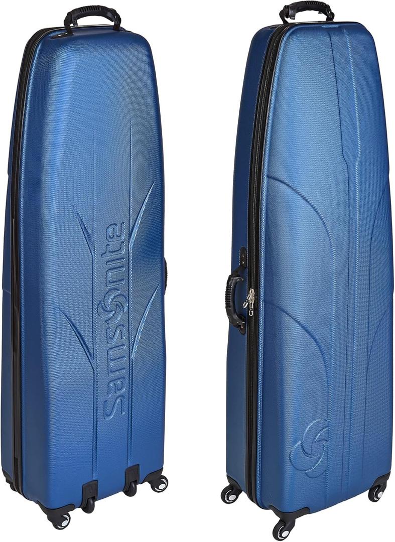 Samsonite Golf 6850 Hard Case Golf Travel Bag, Lightweight & Durable ABS Shell, Multi-Directional Wheels (Blue)