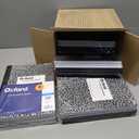 Oxford Composition Notebooks, College Ruled Paper, 9-3/4 x 7-1/2 Inches, 100 Sheets, Black, 6 Pack (63767) Pack of 4