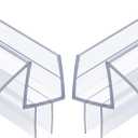 AmazerBath Shower Door Bottom Seal 39 inch (Set of 2) - Suitable for 3/8 Inch Glass, Frameless Glass Shower Door Seal Strip, Shower Door Sweep