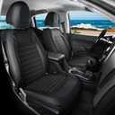 Colorado Seat Covers, Custom fit for 2015-2022 Chevy Colorado Crew Cab Z71 LT ZR2 Work Truck(Full Set, Black&Gray)
