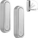 Dntorx Folding Coat Hooks, 2 Pcs Foldable Silver Wall Hooks Heavy Duty Foldable Hook Bathroom Towel Hooks Robe Hooks Wall Mounted for Hanging Coat Towels Clothes Hat Bags Keys