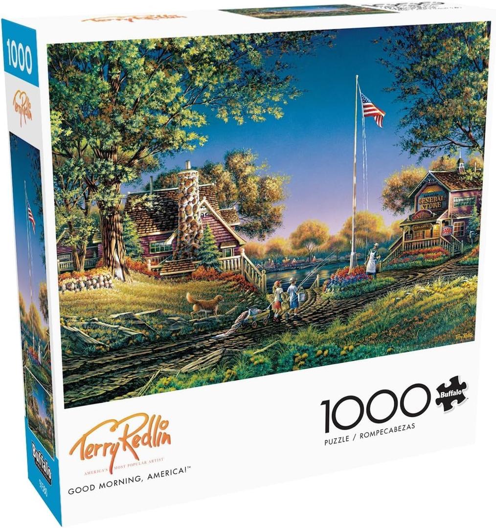 Buffalo Games - Terry Redlin - Good Morning, America! - 1000 Piece Jigsaw Puzzle for Adults -Challenging Puzzle Perfect for Game Nights - Finished Size is 26.75 x 19.75