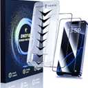 OneFish for iPhone 14 Pro 6.1 inch Tempered Glass Screen Protector 2 Pack Auto Dust-Elimination Easy Installation HD Clear Screen Protector