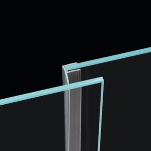 Sliding Glass Door Side Seal Strip 100 Frameless Shower Door Sweep for 3/8" Framelss Glass Door