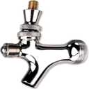 Draft Warehouse Self Closing Chrome Beer Faucet with Brass Lever