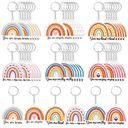 Ecally Appreciation Gift Rainbow Keychain Bulk with Motivational Quote Boho Coworker Employee Staff Volunteer Thank You Gift