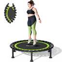 ZCMHAXJ Foldable Mini Trampoline, 36"/ 40"/ 48" Rebounder Trampoline for Adults, 440lbs Capacity Indoor Fitness Workout Exercise Equipment