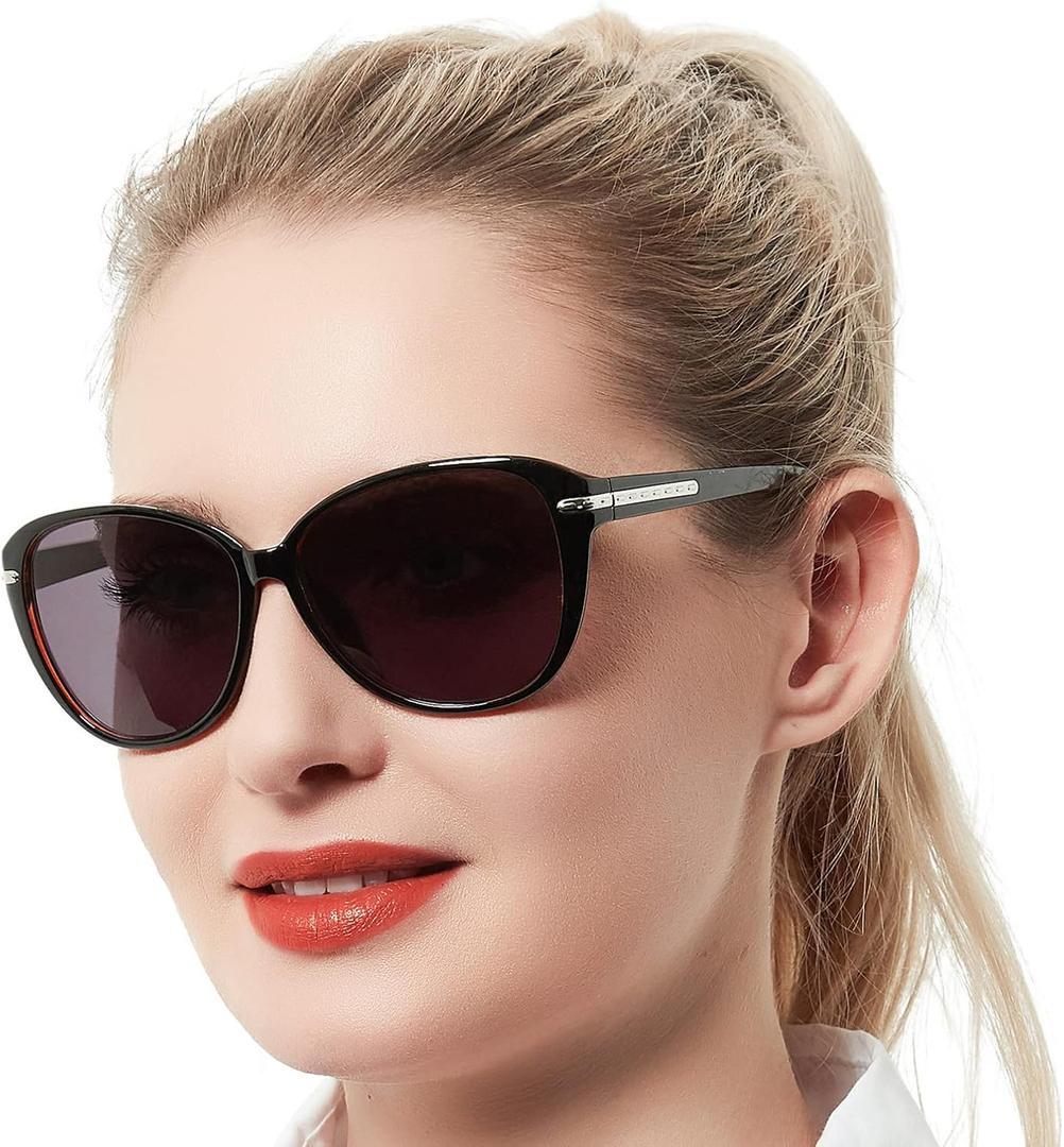 Round Reader Sunglasses for Women 1.5 Square Reading Glasses UV Filter Sturdy (Brown Leopard, 1.50)