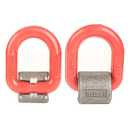 3.15 Ton Heavy Duty Welded Lifting Ring,High-Strength Alloy Steel D-Ring Lifting Attachment Spring G80 Forging Die Marine Truck Welding Ring (3.15T -Die forging Version, 2)